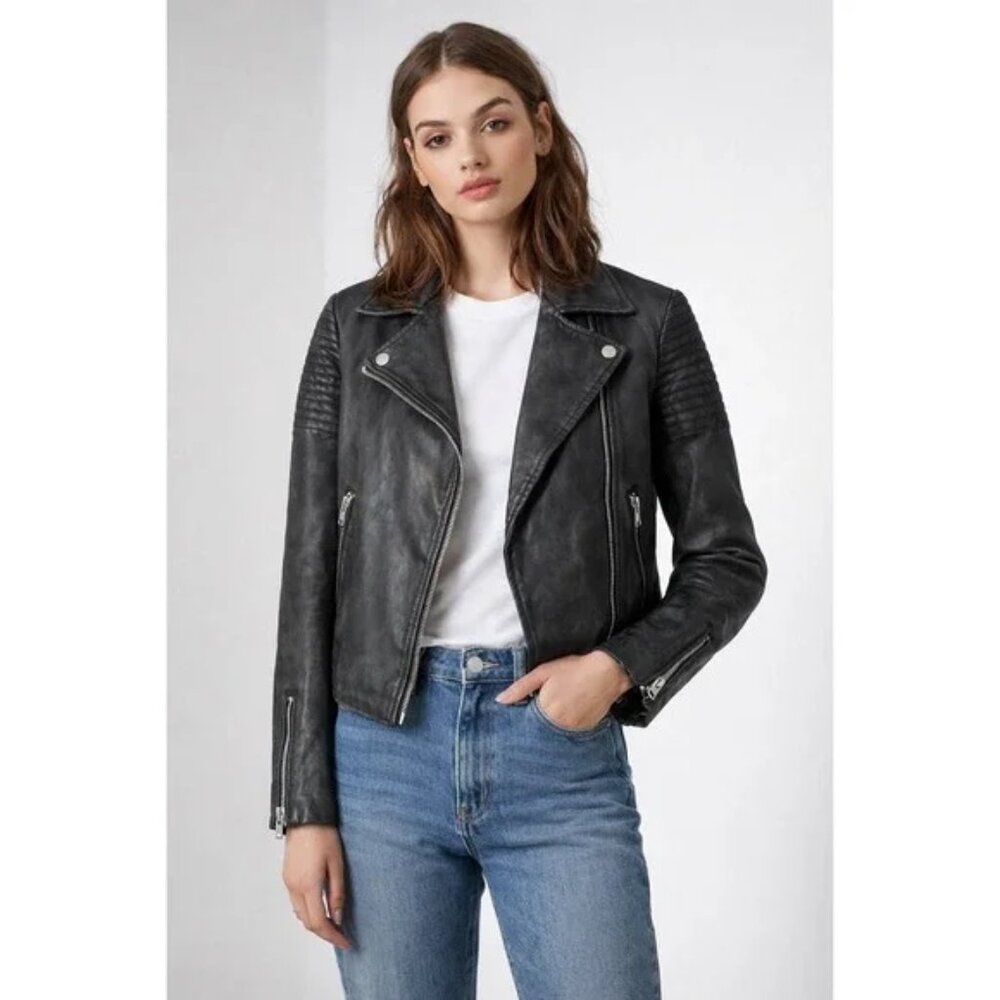 TopShop Moto Jacket | Faux Leather Zip Up